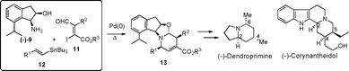 
          Alkaloid synthesis
          via 6π-azaelectrocyclization.
