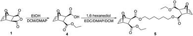 Synthesis of cross-linker 5.