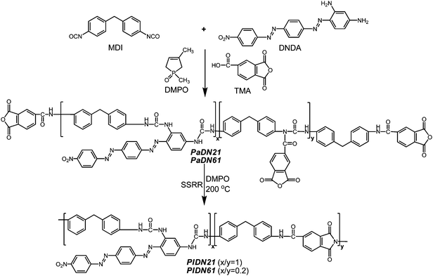 Synthesis of PaDN21PaDN21, PaDN61PaDN61, PIDN21PIDN21 and PIDN61PIDN61.
