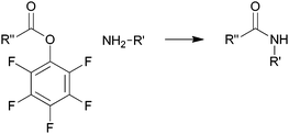 Active ester–amine reaction.