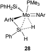 Structure of a Mo amido complex having agostic NSi–H⋯Mo moiety.