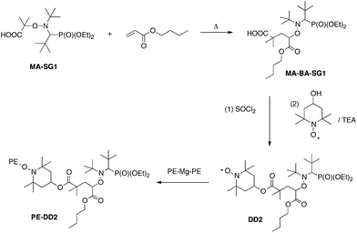 Synthesis of PE–DD2.