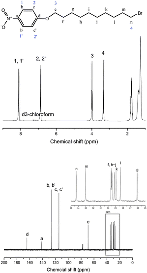 The 1H NMR and 13C NMR spectra of Compound 1.
