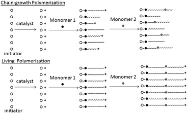 Controlled polymerizations for the synthesis of