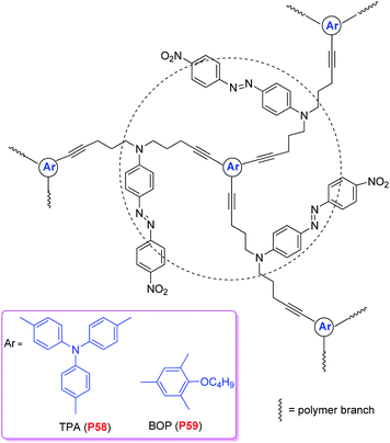 The structures of P58 and P59.