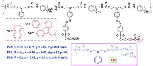 The structures of P22–P25.