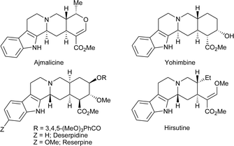 
          Natural products having an indoloquinolizidine moiety.