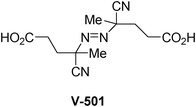 Structure of initiator V-501.