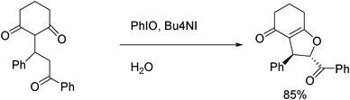 Radical synthesis of fused dihydrofurans in water.