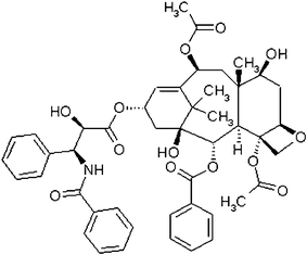 Molecular structure of Taxol.