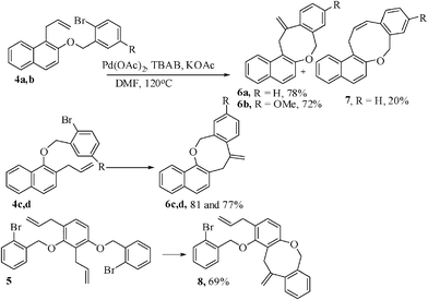 Synthesis of naphthoxocine derivatives.