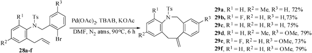 Formation of benzazocine derivatives.