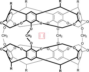 Isolation of cyclobutadiene within a carcerand derived from calix[4]arene.