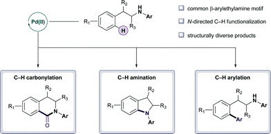 Diversity generation using Pd(ii)-catalyzed C–H bond functionalization.