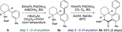 Iterative Pd(ii)-catalyzed C–H bond functionalization.