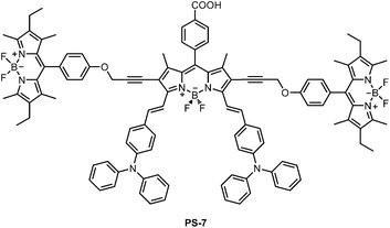 The molecular structure of the sensitizer PS-7.