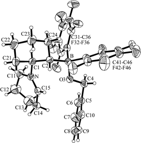 A projection of the molecular structure of compound 12a.