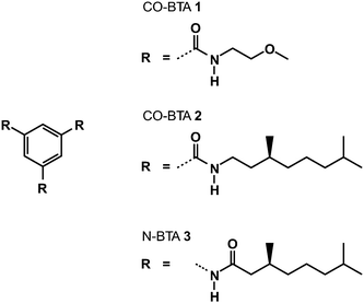 Structures of the three investigated compounds.