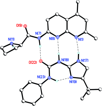 X-ray crystal structure of the catalyst-co-catalyst duplex.