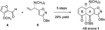 A second, more convergent synthesis of the AB enone 1.3