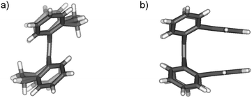 Structures of anti-3 and syn-4 in crystals (the vinylene and ethylene groups in anti-3 are disordered).