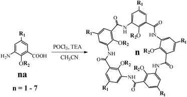 Highly Selective One Pot Synthesis Of H Bonded Pentagon Shaped Circular Aromatic Pentamers Chemical Communications Rsc Publishing