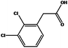 Structure of 2,3-dichlorophenylacetic acid.