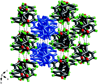 The packing of the sheets in rac-2 (Fig. 9). One sheet has been highlighted in blue.