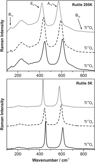 Raman spectra of titanium dioxide (anatase, rutile ) with identified oxygen  isotopes (16, 17, 18) - Physical Chemistry Chemical Physics (RSC  Publishing) DOI:10.1039/C2CP42763J