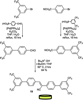 Synthetic pathway for the preparation of module 19.