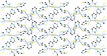 View of a layer of compound Ni2(C4N2H3S)4.