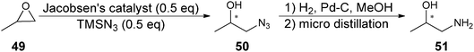 Asymmetric synthesis of 51.