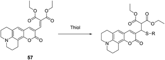 The mechanism for the reaction of 57.