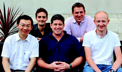 Left to right: Bin Yang, Stephen Goldup, Robert Donnan, Michael Watkinson and Alex McIntosh