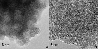 TEM and HR-TEM images of the TZC-4 complex oxide.