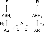 Hydrogenation mechanism.