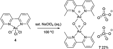 Synthesis of Au(iii)–oxo complex 7.