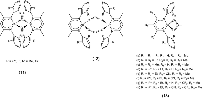 β-Diiminate zinc complexes.