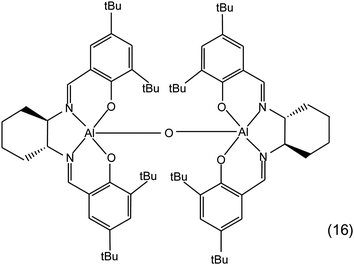 Bimetallic aluminium salen complex.