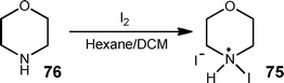 
          Iodination of morpholine 76 in an agitated cell reactor to afford the hydroiodide salt of N-iodomorpholine 75.