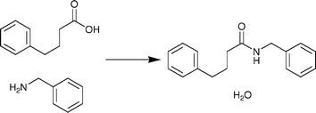 Reaction B: the synthesis of N-benzyl-4-phenylbutanamide.