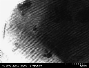 TEM image of MA-2.4–4 showing well ordered pores.