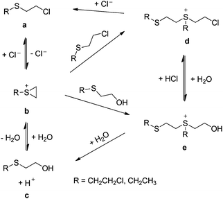 Sulfur Oxygen And Nitrogen Mustards Stability And Reactivity Organic Biomolecular Chemistry Rsc Publishing Doi 10 1039 C2ob26482j