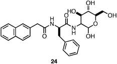 Chemical structure of Nap-Phe-D-glucosamine.