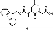 Chemical structure of Fmoc-Leu-Gly.