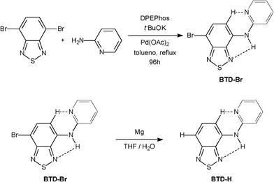 Synthesis of new BTD fluorescent probes.