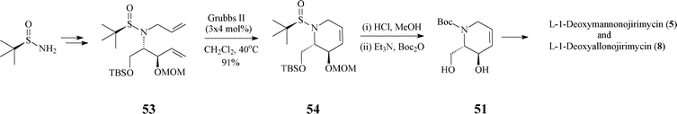 Alternative synthesis of 51 .