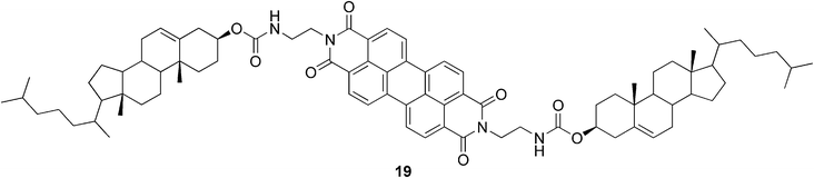 Perylene-appended cholesterol-based gelator.