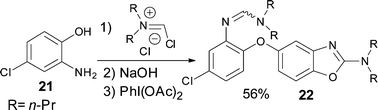 SNAr on activated phenol 21.