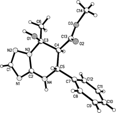 Molecular structure of the compound 14a according to X-ray data.